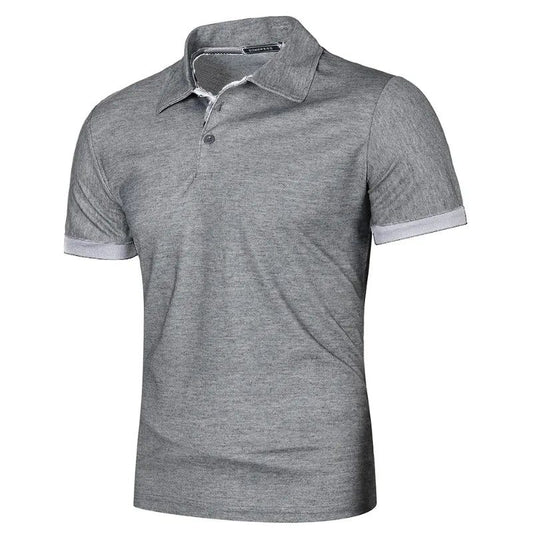 Lightweight Lapel Tshirts for Men | D-Gray L-Gray