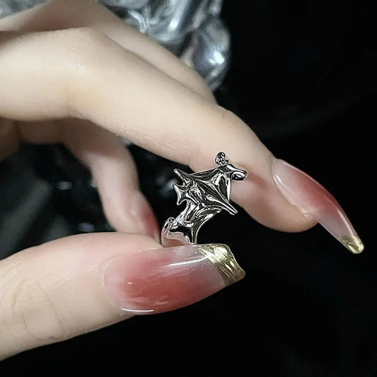 Vintage Irregular Cross Star Adjustable Couple Ring