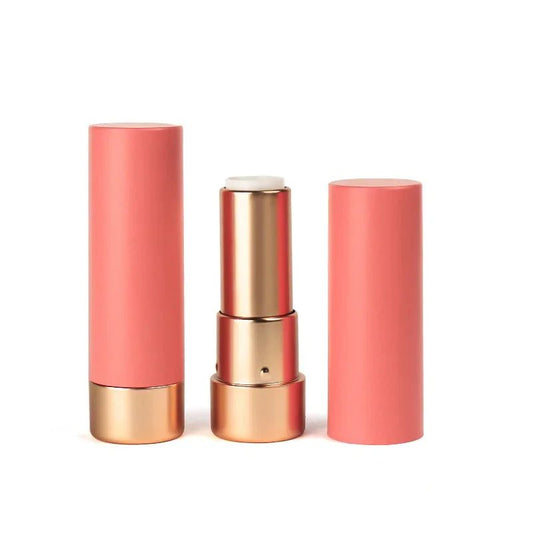 Matte Coral Orange Powder &amp; Lipstick Tubes