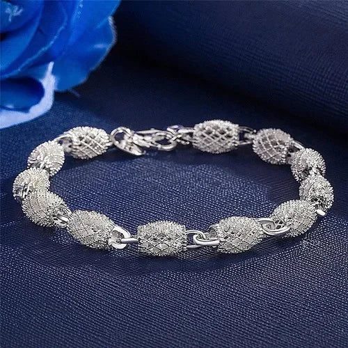 Luxury 925 Silver Pearl Bracelet for Women