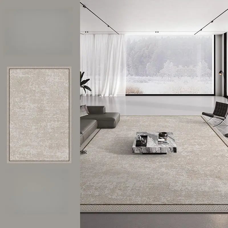 High-End Waterproof Stripe Rug for Living Room