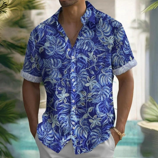 2024 Men's 3D Beach Flower Hawaiian Shirt
