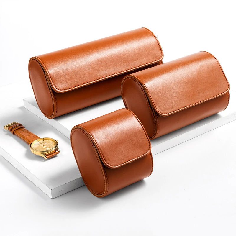 Portable Watch Roll Case with Removable Pillows