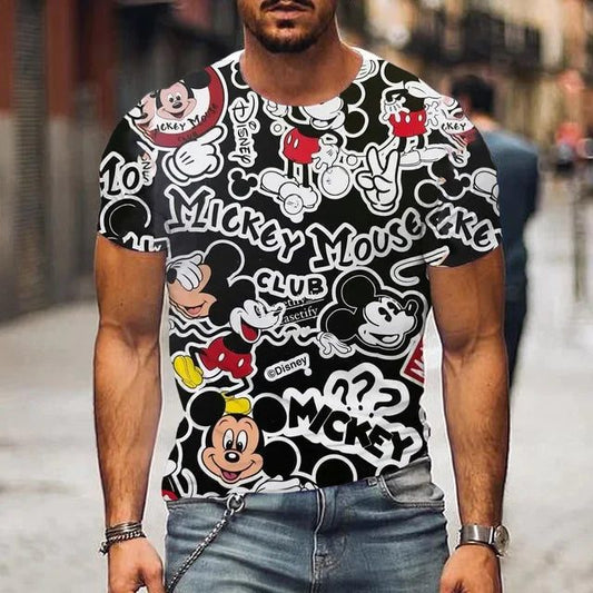 Men's Cartoon Summer T-Shirt Cute Funny Tee