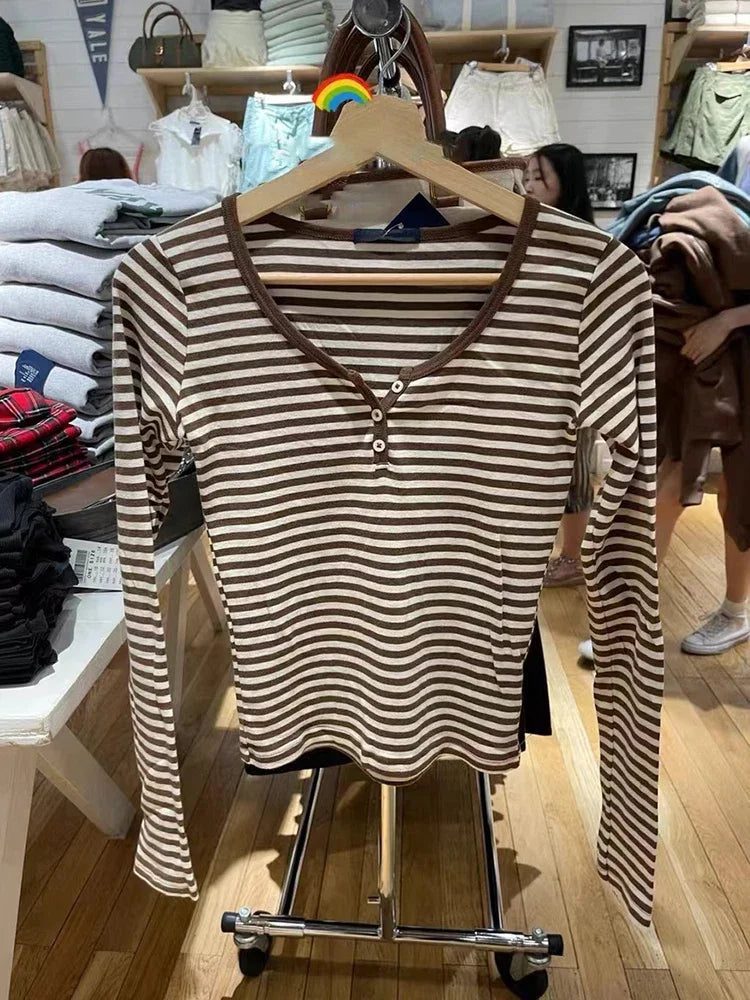 2024 Summer Women’s Vintage Striped T-Shirts