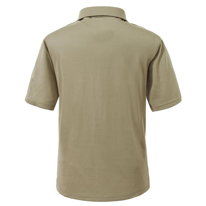 Men's Breathable Summer Polo Shirt with Pocket