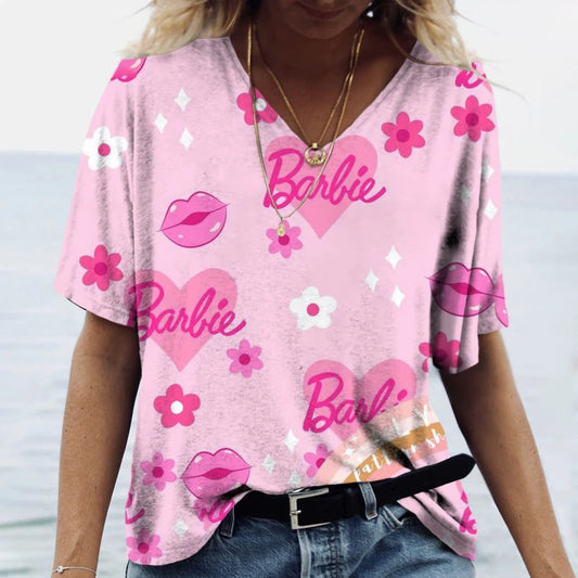 Funny Summer T-Shirt for Women - Barbie