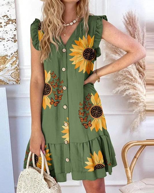 Trendy Boho Ruffle Summer Dresses for Women