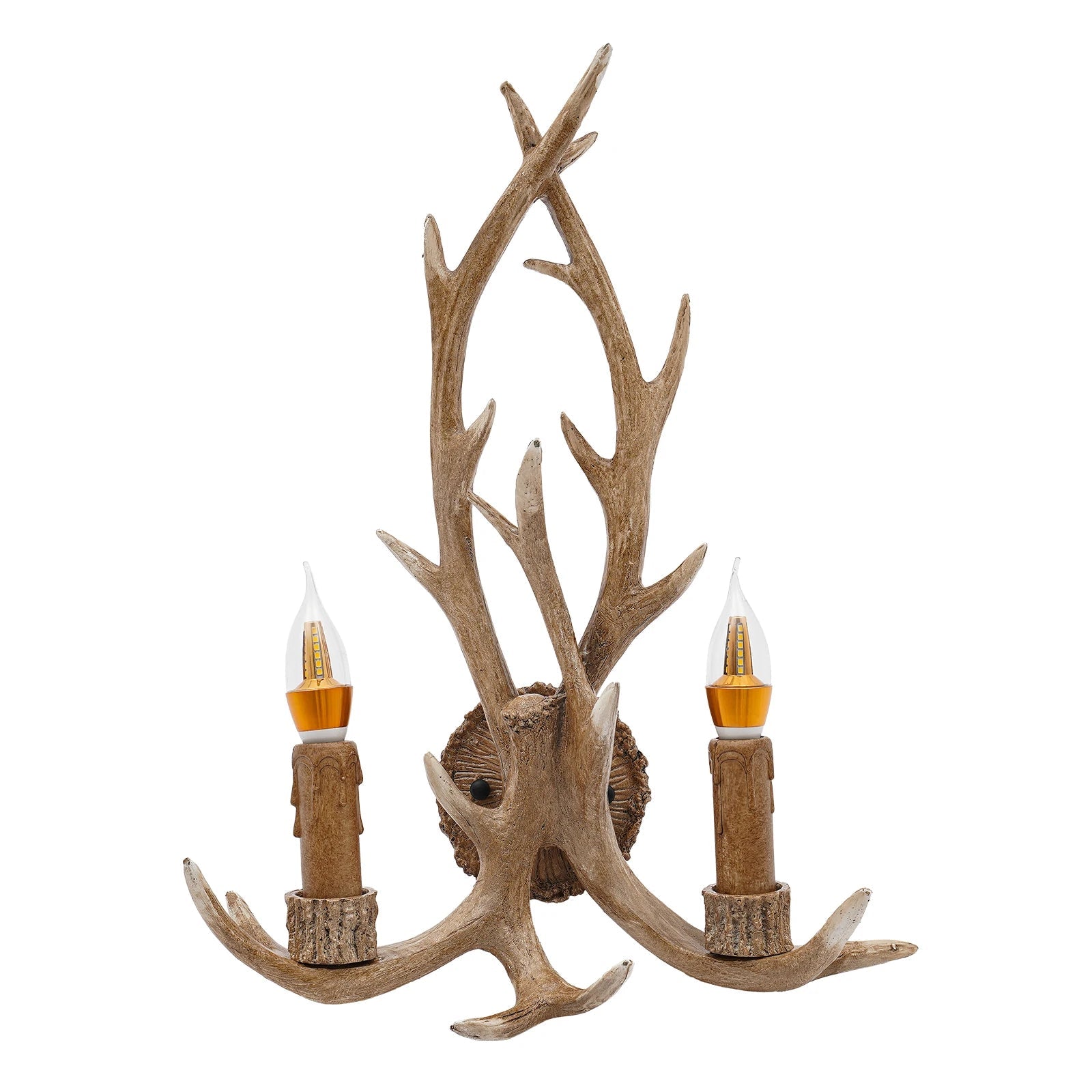 Vintage Antler Wall Lamp for Rustic Decor