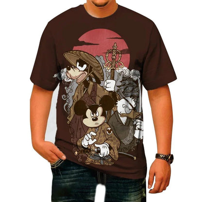 3D Printed Cartoon T-Shirts for Men Women