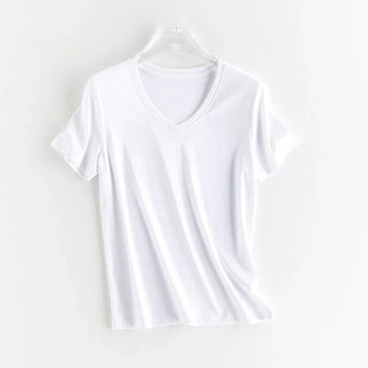 Luxury Silk Cropped T-Shirts for Women