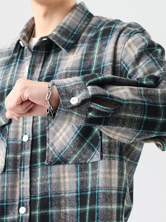 Plus Size Flannel Shirt for Men