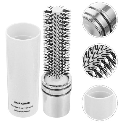 Compact Round Brush for Travel Hair Styling
