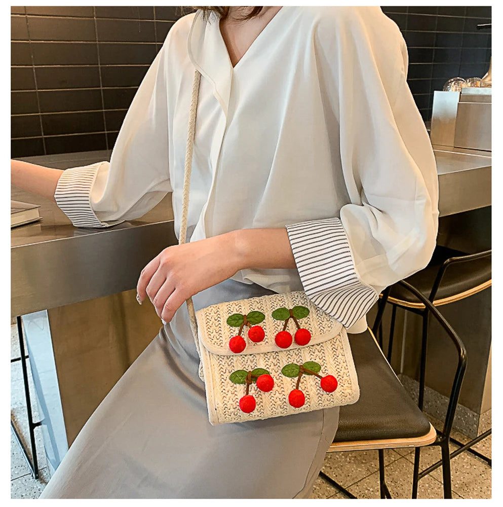 Cute Summer Straw Crossbody Bags for Women