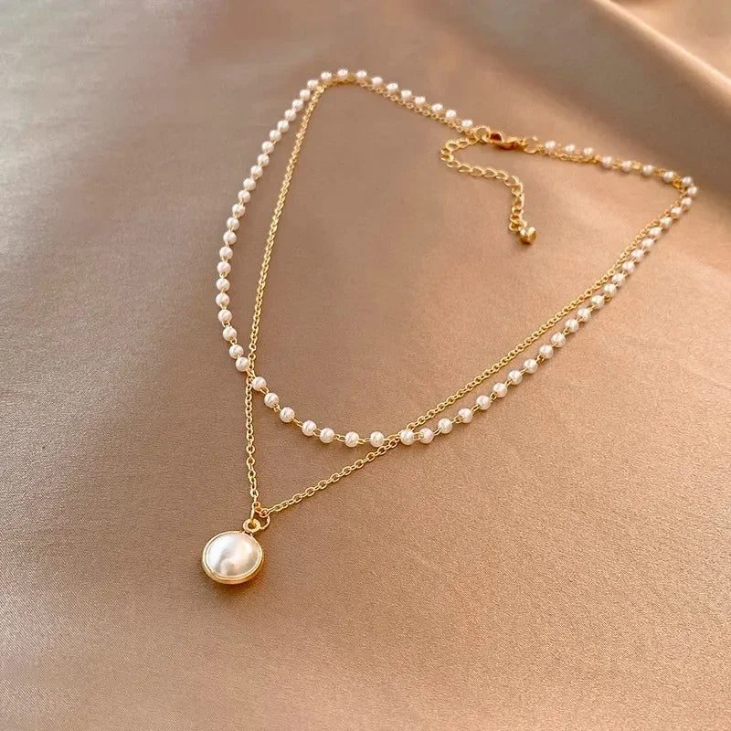 2024 Women's Pearl Choker Necklace Fashion Jewelry