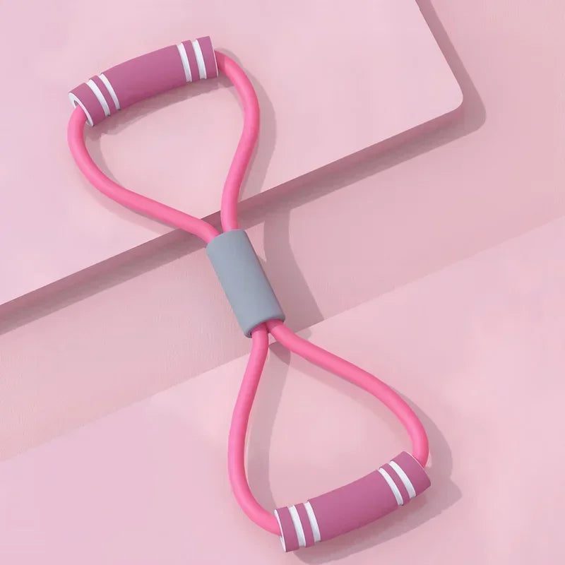 8 Shaped Resistance Bands for Home Workouts