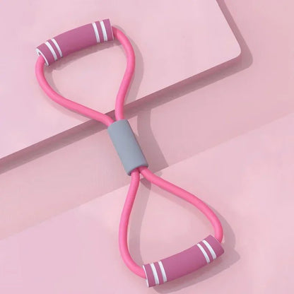 8 Shaped Resistance Bands for Home Workouts