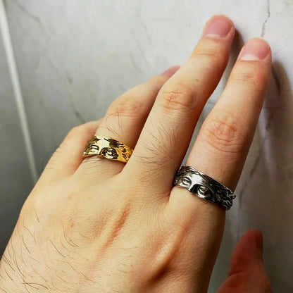 Vintage Greek Mythology Venus Half Face Ring