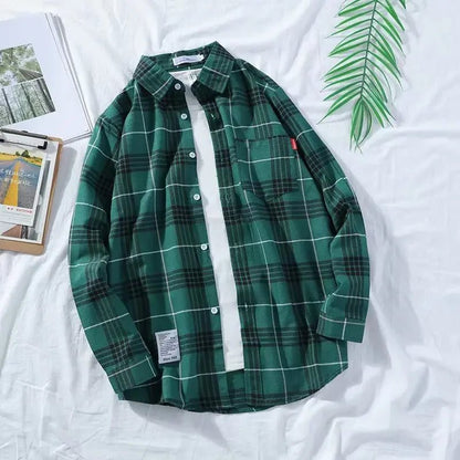 High-Quality Men's Flannel Plaid Shirt