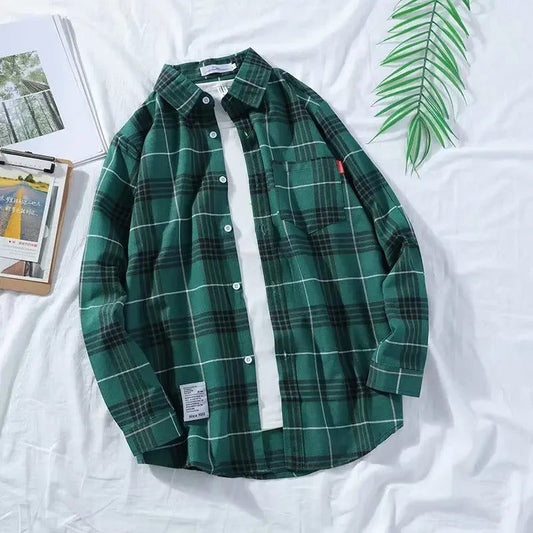 High-Quality Men's Flannel Plaid Shirt