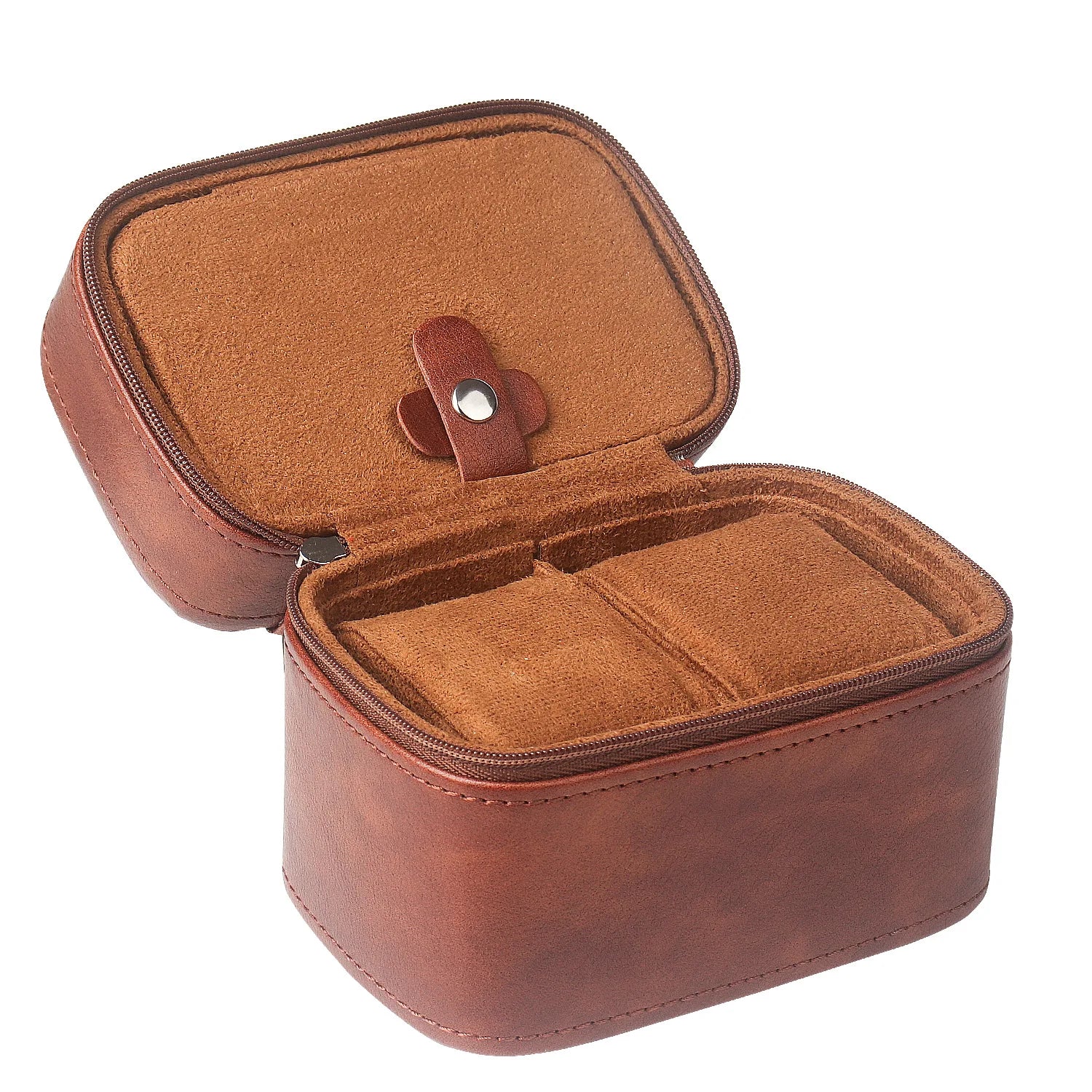 Luxury Leather Watch Travel Case Organizer