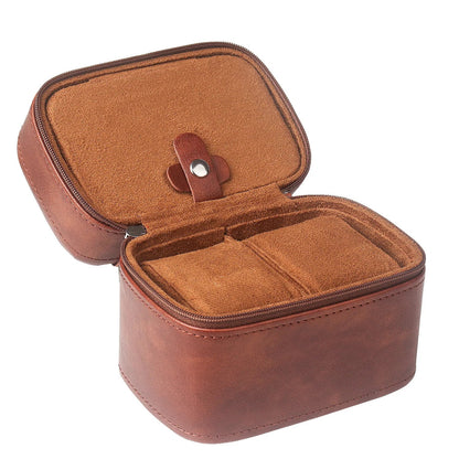 Luxury Leather Watch Travel Case Organizer