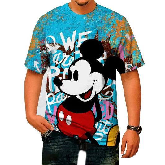 Men's 3D Mickey Mouse Summer T-Shirt