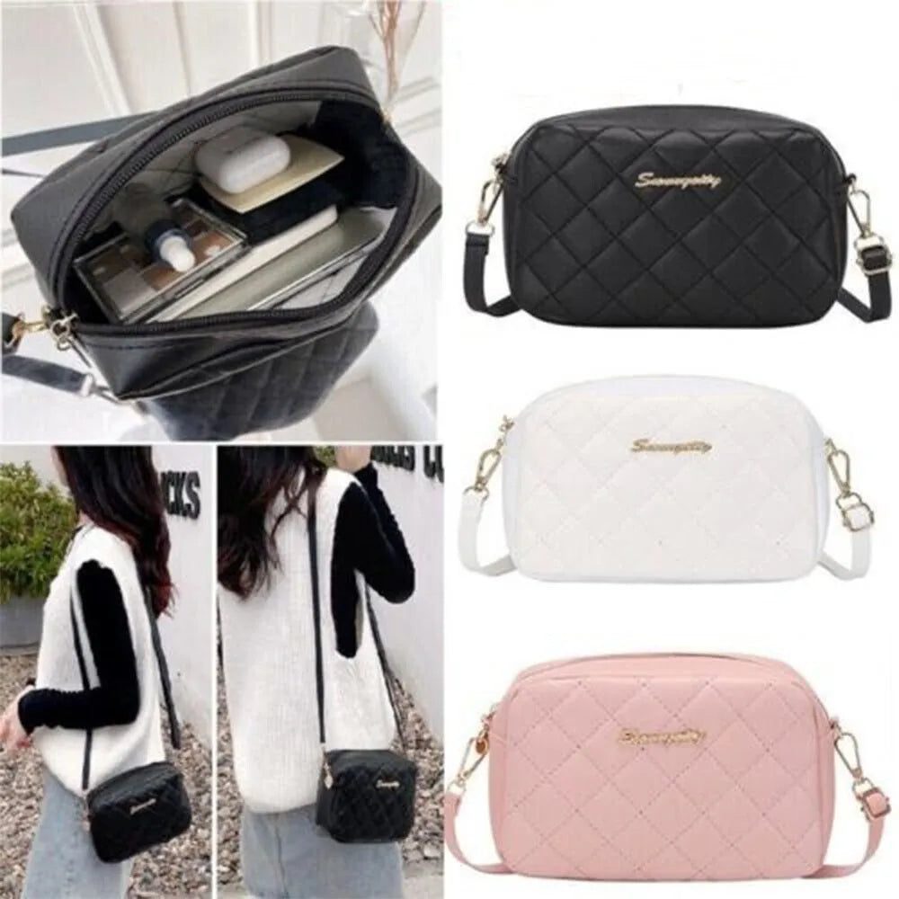 Fashion Diamond Grid Crossbody Bag for Women