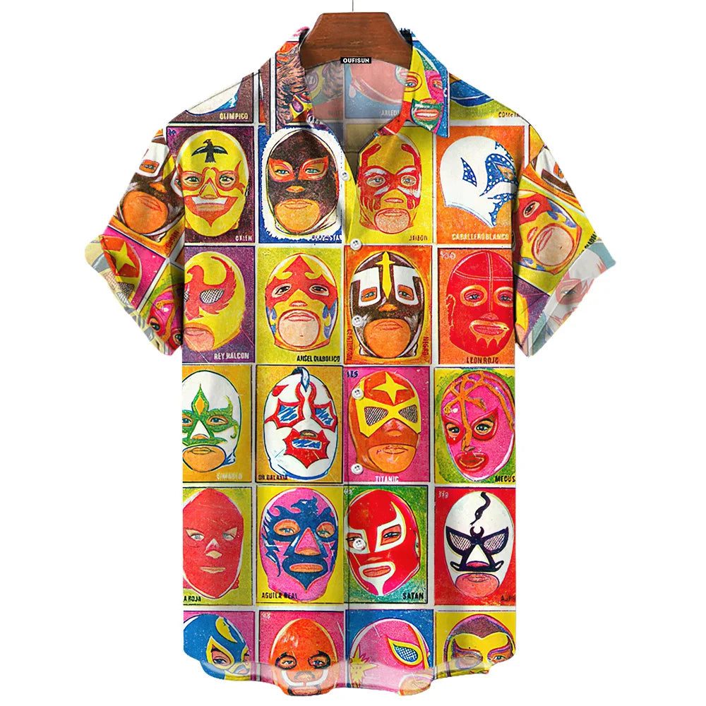 3D Printed Hawaiian Shirts for Men Summer