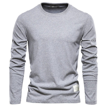 High-Quality Cotton Long Sleeve T-Shirt for Men