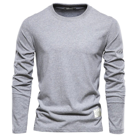 High-Quality Cotton Long Sleeve T-Shirt for Men