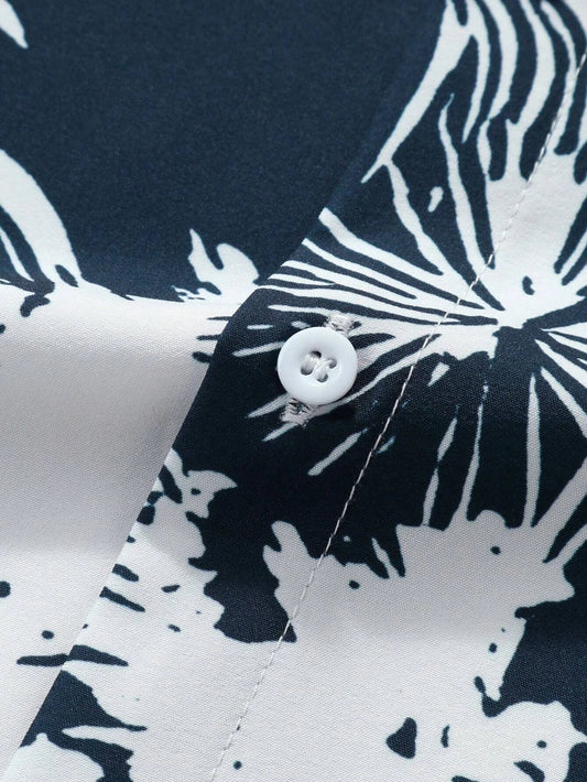 Men's 3D Print Hawaiian Coconut Tree Shirt