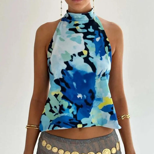 Women’s Halter Neck Crop Tops Summer