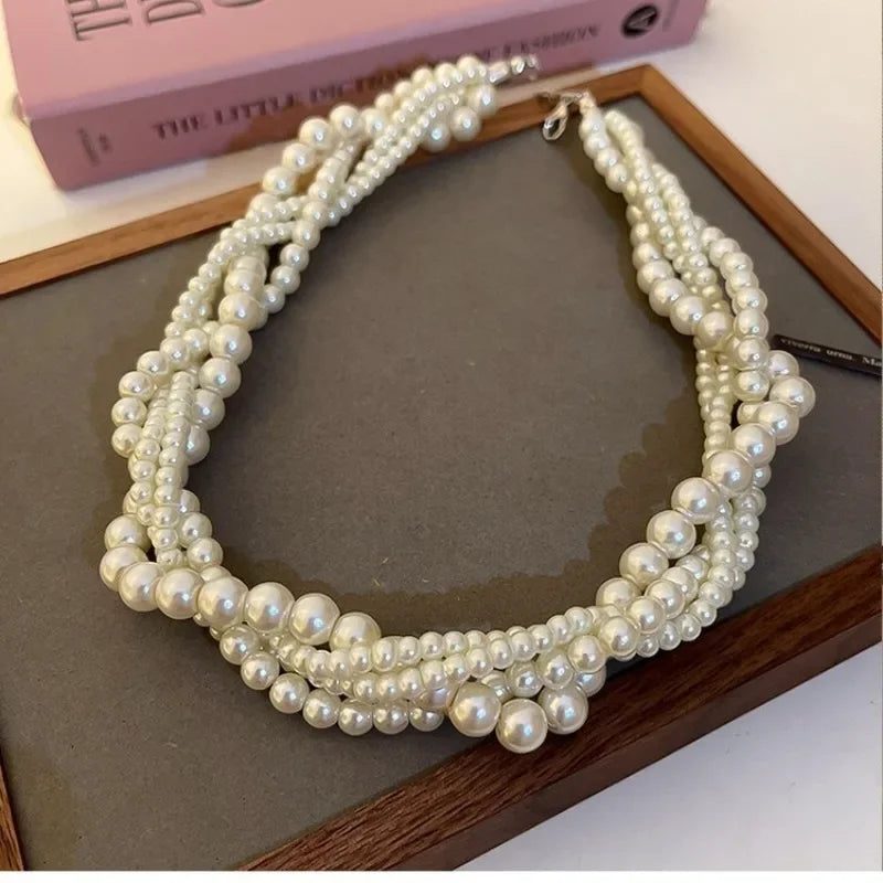 Bohemian Multi-Layered Pearl Necklace for Women