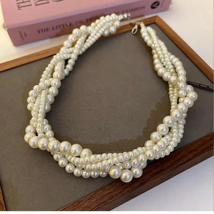 Bohemian Multi-Layered Pearl Necklace for Women