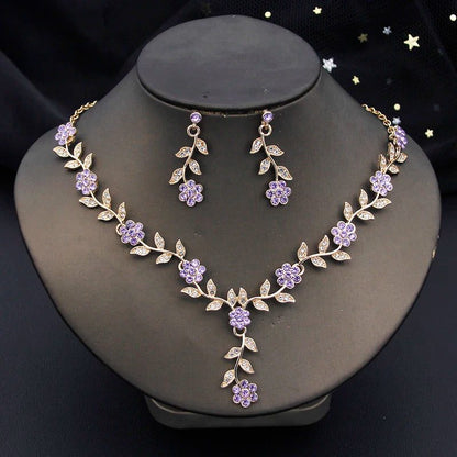 Elegant Baroque Bridal Crown Jewelry Set