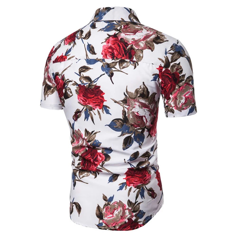 Men's Hawaiian Floral Shirt - Summer Style