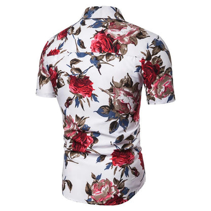 Men's Hawaiian Floral Shirt - Summer Style