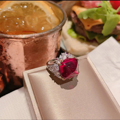 Luxury Emerald Sapphire Jewelry Set for Women