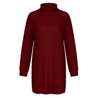 Trendy Women’s Mid-Length Sweater Dress