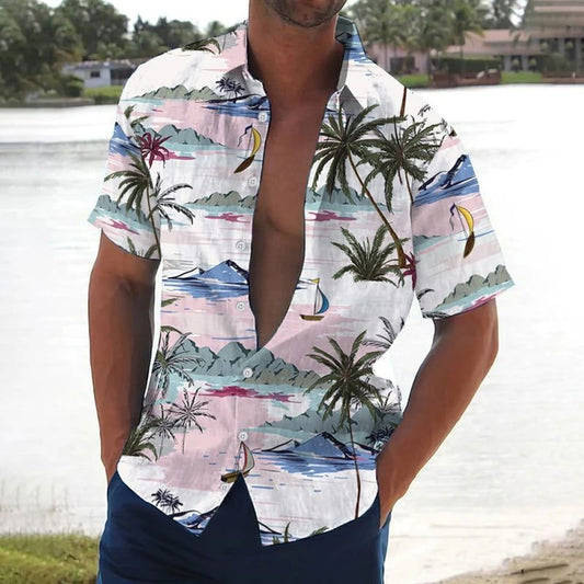 2024 Hawaiian Short Sleeve Shirt for Men