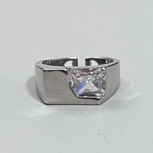 Vintage Irregular Cross Star Adjustable Couple Ring