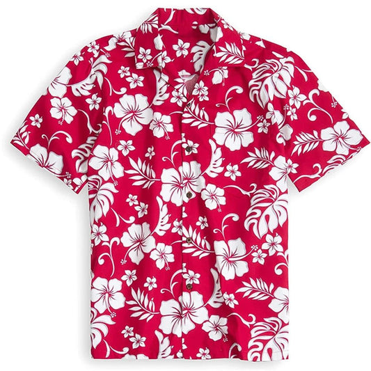 Men's 3D Floral Hawaiian Shirt Slim Fit