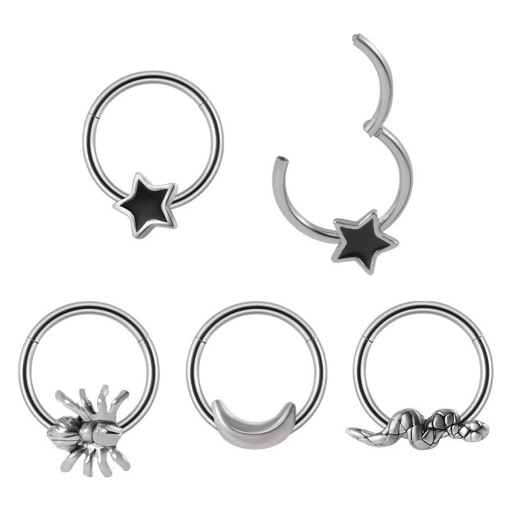 Unique Surgical Steel Septum Clicker Jewelry