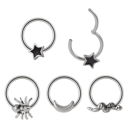 Unique Surgical Steel Septum Clicker Jewelry