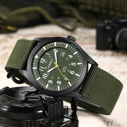Unisex Luminous Dial Military Sports Quartz Watch