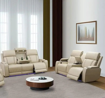 LED Recliner Sofa Set for Living Room