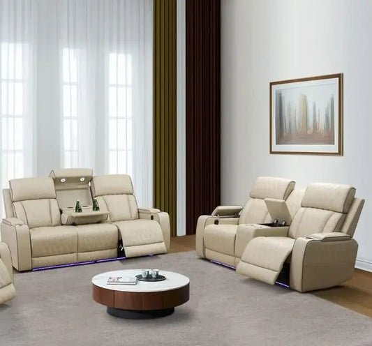 LED Recliner Sofa Set for Living Room