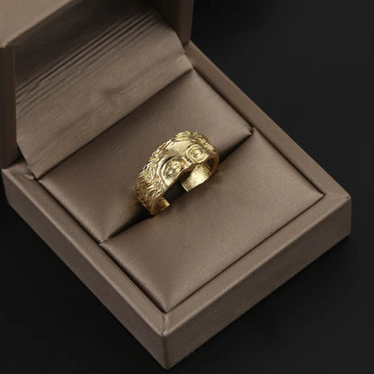 Vintage Greek Mythology Venus Half Face Ring