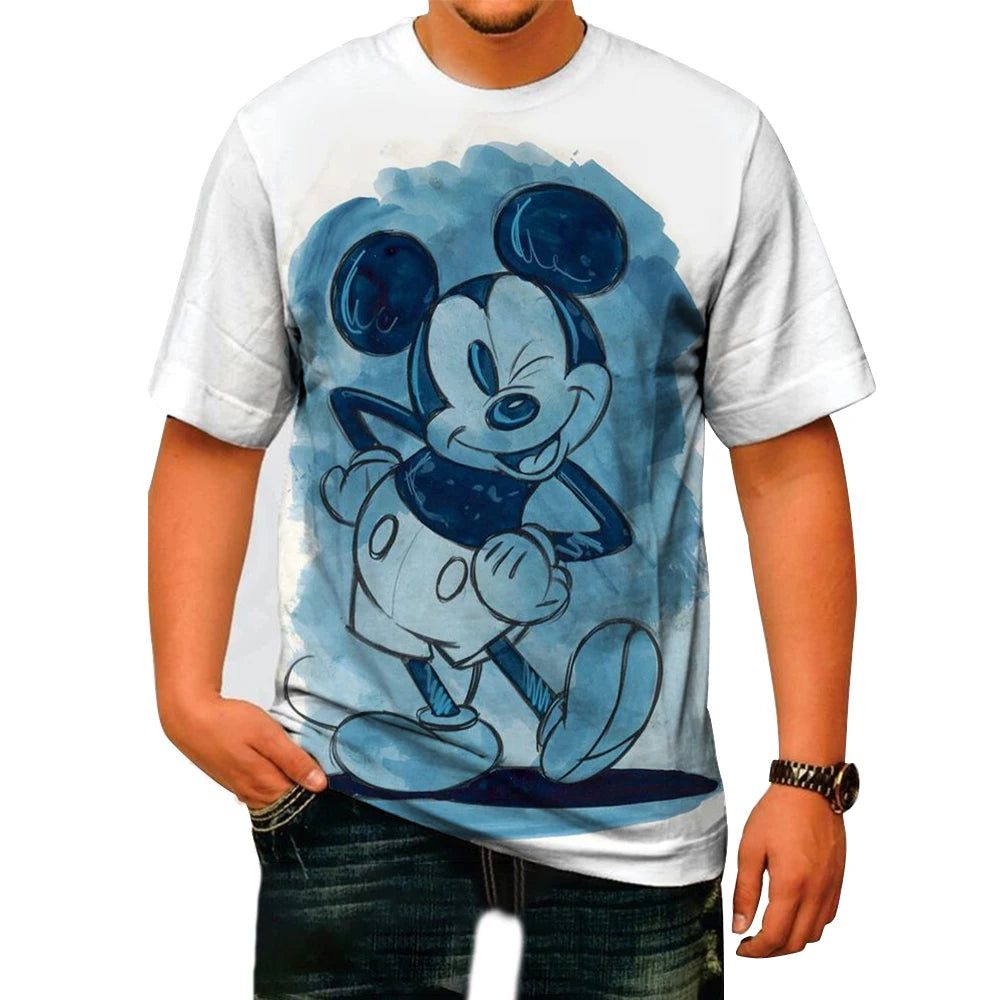 Men's Casual Mickey Mouse Summer T-Shirt